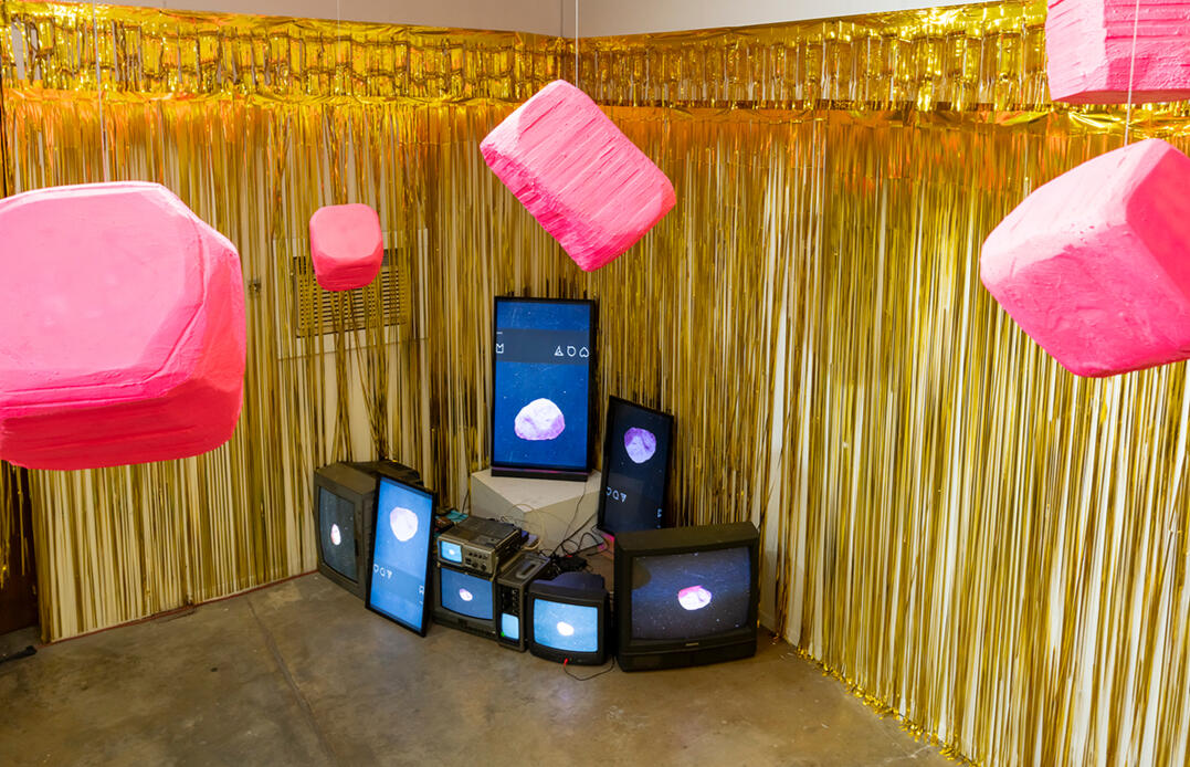 “i did it to myself,” solo exhibition installation view at the project space JANUARY, 2023. Photo credit: Luis M Garza, 2023