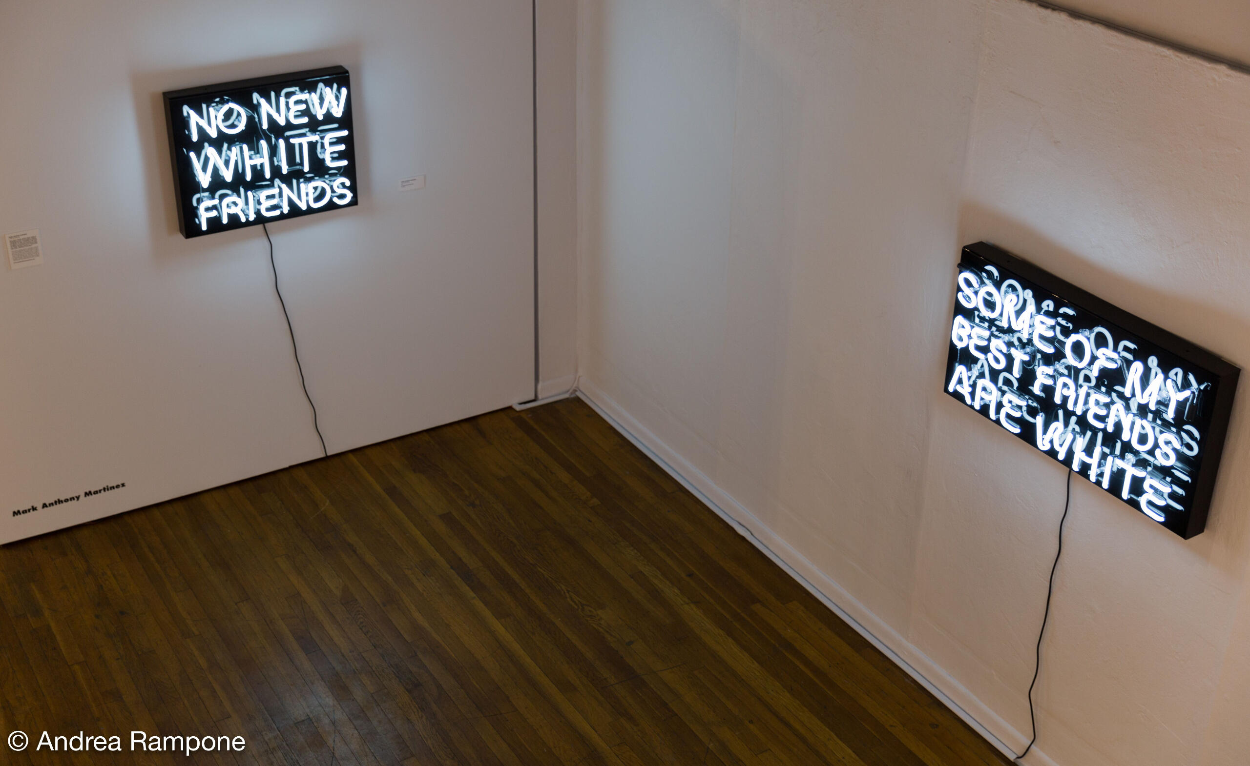 installation view at Mexic-Arte, as featured in the group exhibition “YLA 22: AHORA,” curated by Alana Coates, fabrication credit King of Neon, photo credit Andrea Rampone, 2017